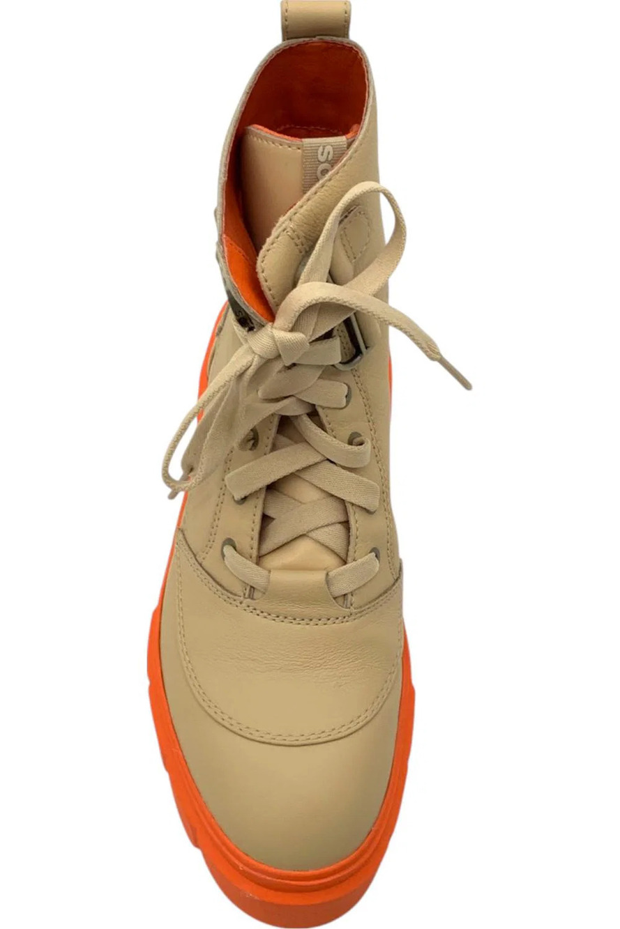 SOREL Women's Caribou X Waterproof Lace Boot Ceramic/Optimized Orange - Medium - Picture 2 of 3